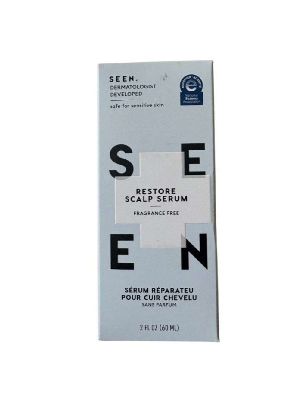 SEEN Restore Scalp Serum Fragrance Free Hydrating Soothing 2 oz 60mL